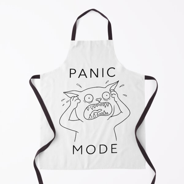 Item preview, Cat in panic mode funny absurd humor design designed and sold by edwinblackwork.