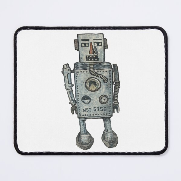 Item preview, Retro Folk Art Robot Illustration | Weathered Mechanical Character designed and sold by gahteeriffico.