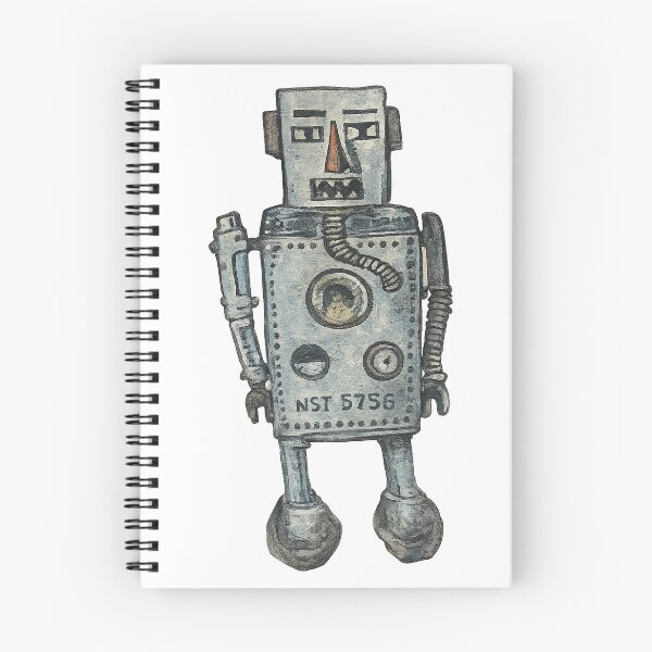 Item preview, Retro Folk Art Robot Illustration | Weathered Mechanical Character designed and sold by gahteeriffico.