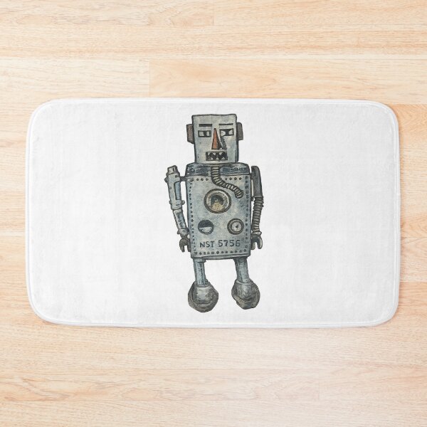 Item preview, Retro Folk Art Robot Illustration | Weathered Mechanical Character designed and sold by gahteeriffico.