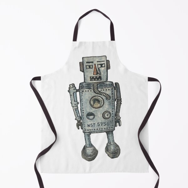 Item preview, Retro Folk Art Robot Illustration | Weathered Mechanical Character designed and sold by gahteeriffico.