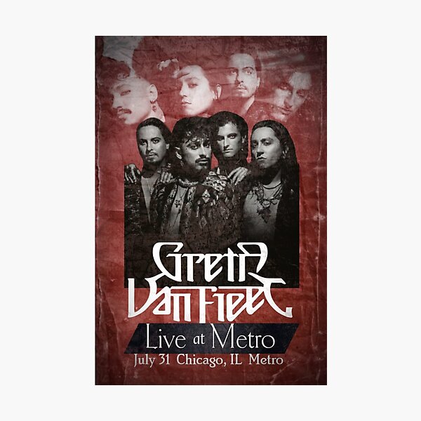 Item preview, Greta Van Fleet Chicago 2026 Poster designed and sold by Gretaapower.