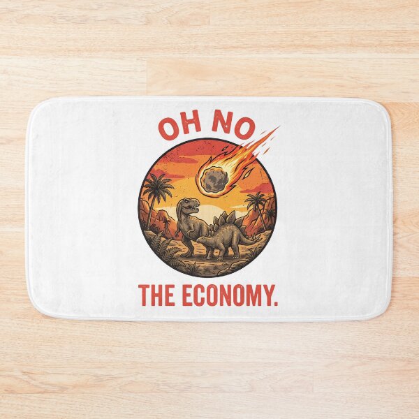 Item preview, Funny Oh No The Economy Dinosaur Meteor Meme designed and sold by k3rstman1.