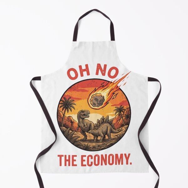 Item preview, Funny Oh No The Economy Dinosaur Meteor Meme designed and sold by k3rstman1.