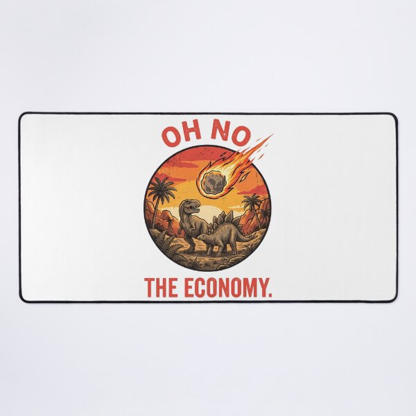 Item preview, Funny Oh No The Economy Dinosaur Meteor Meme designed and sold by k3rstman1.