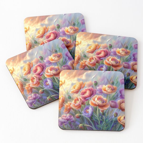 Item preview, Poppy Flowers with Dew Drops designed and sold by MargaretWiktor.