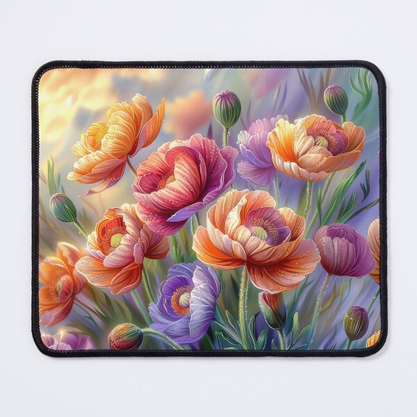 Item preview, Poppy Flowers with Dew Drops designed and sold by MargaretWiktor.
