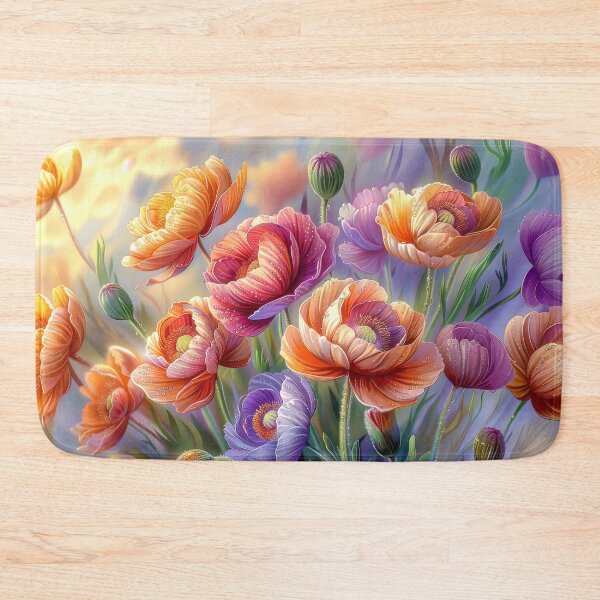 Item preview, Poppy Flowers with Dew Drops designed and sold by MargaretWiktor.