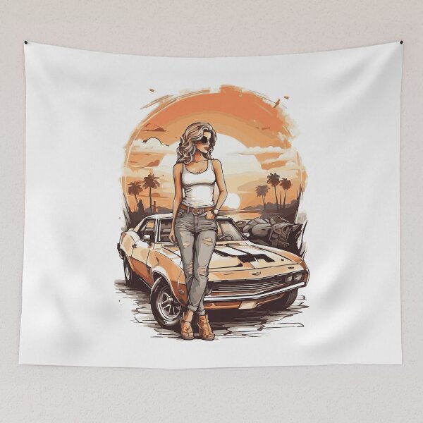 Item preview, Girl With Car designed and sold by Sahib Singh.