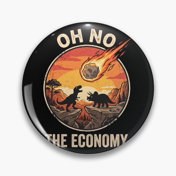 Item preview, Funny Dinosaur Meteor Oh No The Economy designed and sold by k3rstman1.