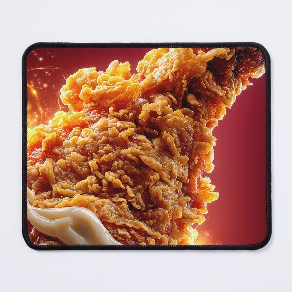 Item preview, Golden Crispy Fried Chicken Drumstick | Crunchy Food Art | Crispy Comfort Food Illustration designed and sold by Grafititee.