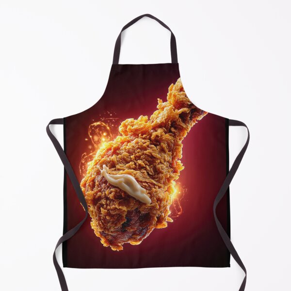 Item preview, Golden Crispy Fried Chicken Drumstick | Crunchy Food Art | Crispy Comfort Food Illustration designed and sold by Grafititee.
