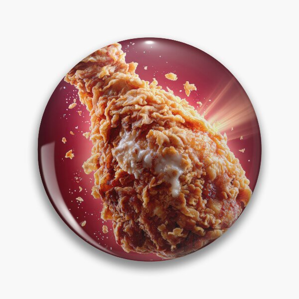 Item preview, Golden Crispy Fried Chicken Drumstick | Crunchy Food Art | Crispy Comfort Food Illustration designed and sold by Grafititee.