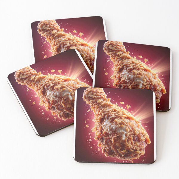 Item preview, Golden Crispy Fried Chicken Drumstick | Crunchy Food Art | Crispy Comfort Food Illustration designed and sold by Grafititee.