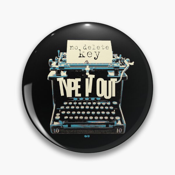 Item preview, Type It Out No Delete Key | Vintage Typewriter Graphic Tee | Writer Journaling Mental Health Shirt designed and sold by Decorador de Corazones.