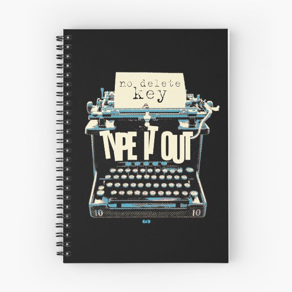 Item preview, Type It Out No Delete Key | Vintage Typewriter Graphic Tee | Writer Journaling Mental Health Shirt designed and sold by Decorador de Corazones.