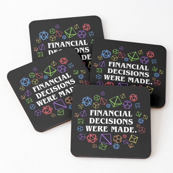 Item preview, Financial Decisions Were Made Funny Dice Hoarder Tabletop RPG designed and sold by pixeptional.