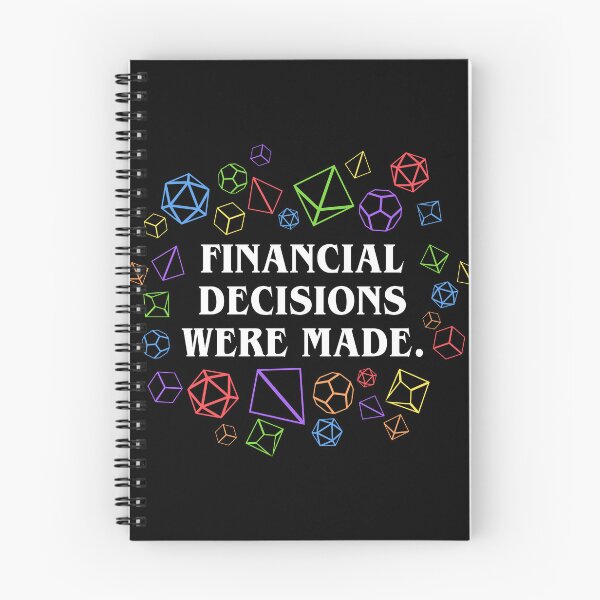Item preview, Financial Decisions Were Made Funny Dice Hoarder Tabletop RPG designed and sold by pixeptional.