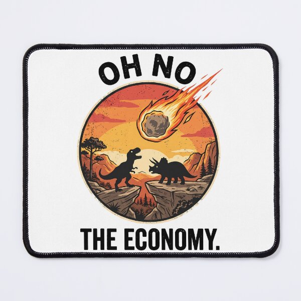 Item preview, Funny Oh No The Economy Dinosaur Meteor designed and sold by k3rstman1.