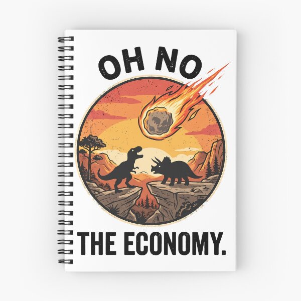Item preview, Funny Oh No The Economy Dinosaur Meteor designed and sold by k3rstman1.