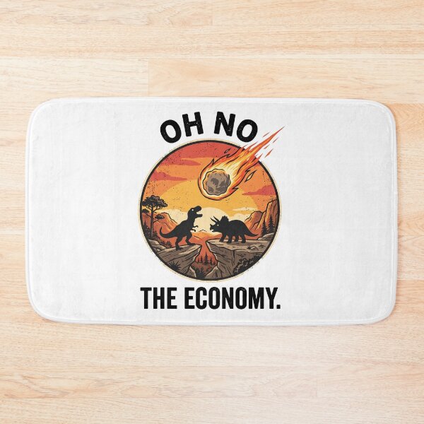 Item preview, Funny Oh No The Economy Dinosaur Meteor designed and sold by k3rstman1.