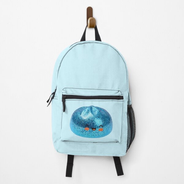 Item preview, Blue Glitter Squishy Dumpling Toy – Kawaii Photorealistic Cutout designed and sold by EmeraldeaArt.