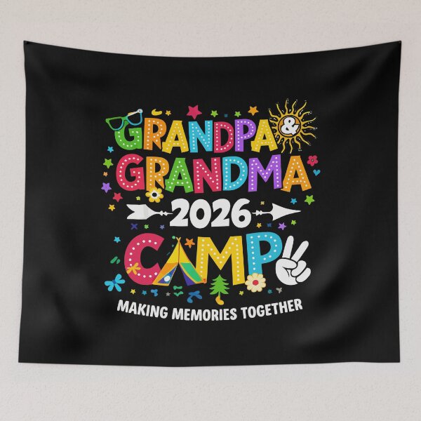Item preview, Grandpa And Grandma Camp 2026 Making Memories Together Art designed and sold by BendyBeasts.