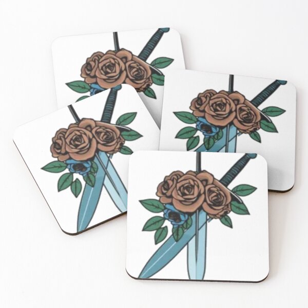 Item preview, Double Dagger Roses designed and sold by TalonAndRose.