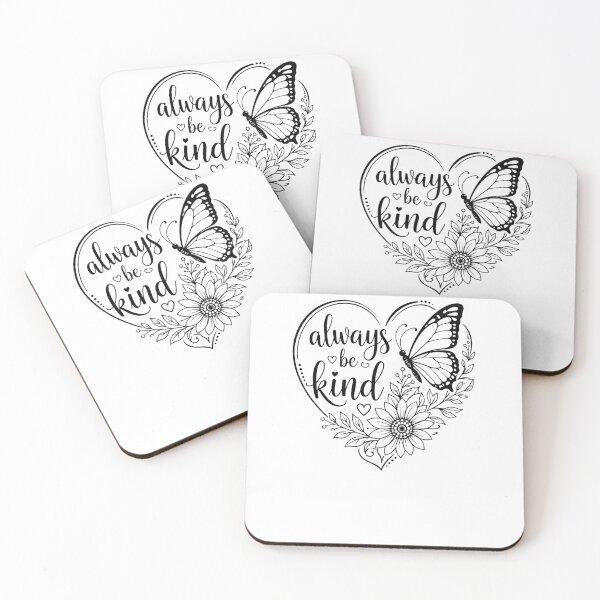 Item preview, always be kind butterfly designed and sold by TeesNTatts.