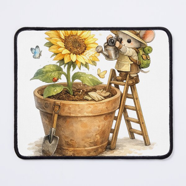 Item preview, Milo the Tiny Mouse Gardener designed and sold by Sara-Ai.