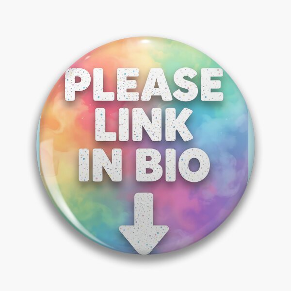 Item preview, LINK IN BIO. Pastel Rainbow Please Link In Bio Handlettering designed and sold by ToxicInkArt.