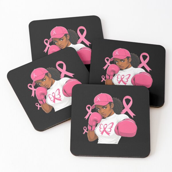 Item preview, Women Black African American Fight Breast Cancer Pink Ribbon designed and sold by clothesy7.