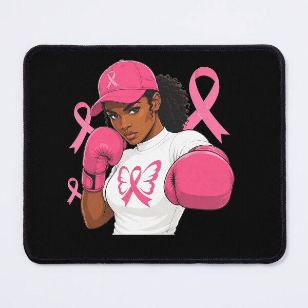 Item preview, Women Black African American Fight Breast Cancer Pink Ribbon designed and sold by clothesy7.