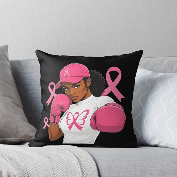 Item preview, Women Black African American Fight Breast Cancer Pink Ribbon designed and sold by clothesy7.