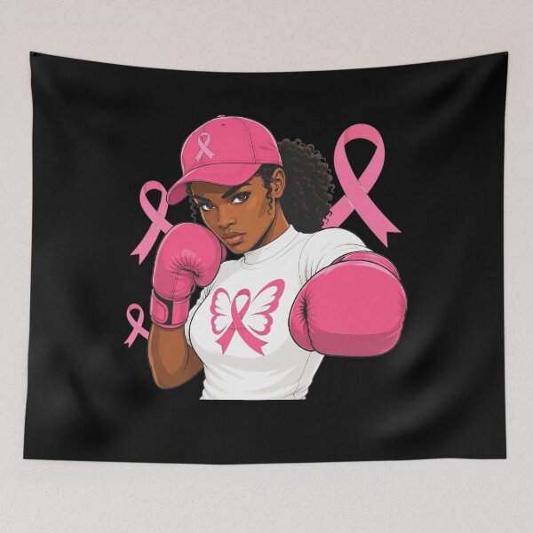 Item preview, Women Black African American Fight Breast Cancer Pink Ribbon designed and sold by clothesy7.