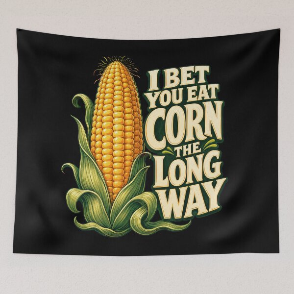 Item preview, I Bet You Eat Corn the Long Way – Funny Corn Joke designed and sold by getpressedshirt.