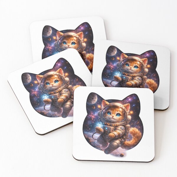 Item preview, Cosmic Cat Astronaut designed and sold by HeyFajnaLinja.