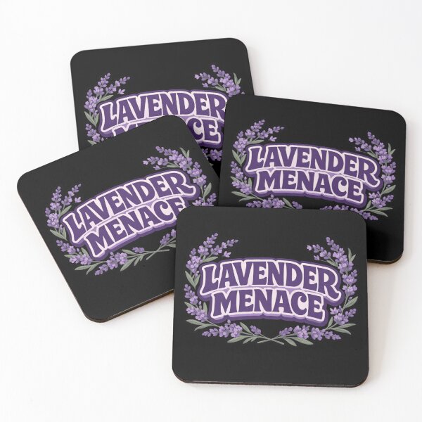 Item preview, Lavender Menace Retro Floral Lesbian Pride Vintage Feminist Typography designed and sold by WillCraftx.