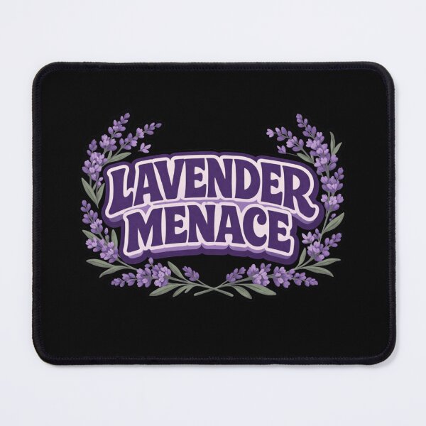 Item preview, Lavender Menace Retro Floral Lesbian Pride Vintage Feminist Typography designed and sold by WillCraftx.
