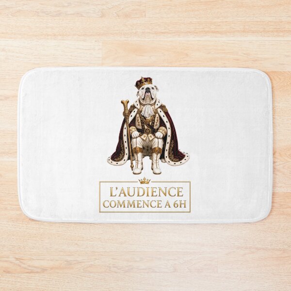Item preview, Sa Majeste - Funny Bulldog Wakes You Up at 6AM designed and sold by dogmanity.
