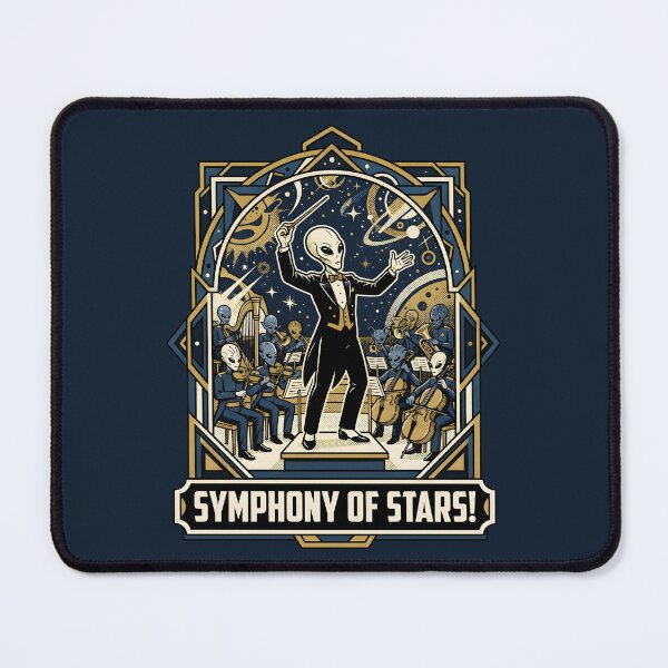 Item preview, Alien Conductor Symphony Of Stars Retro Graphic designed and sold by DuckOddity.
