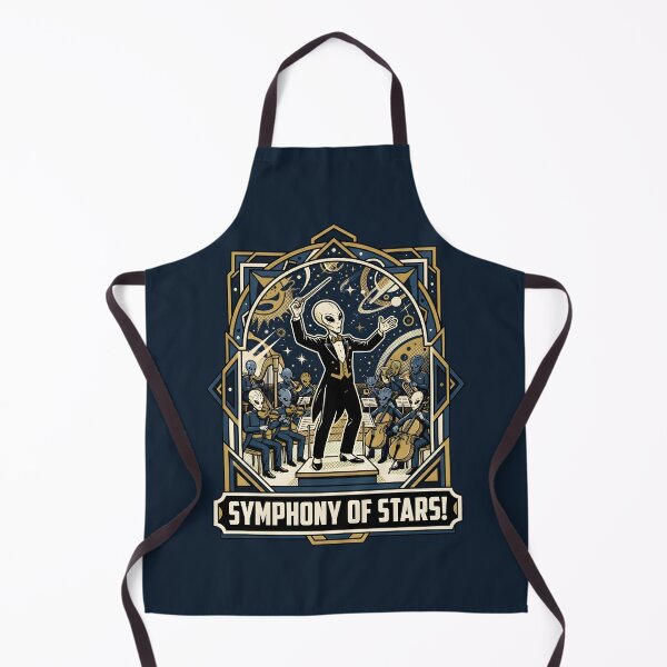 Item preview, Alien Conductor Symphony Of Stars Retro Graphic designed and sold by DuckOddity.