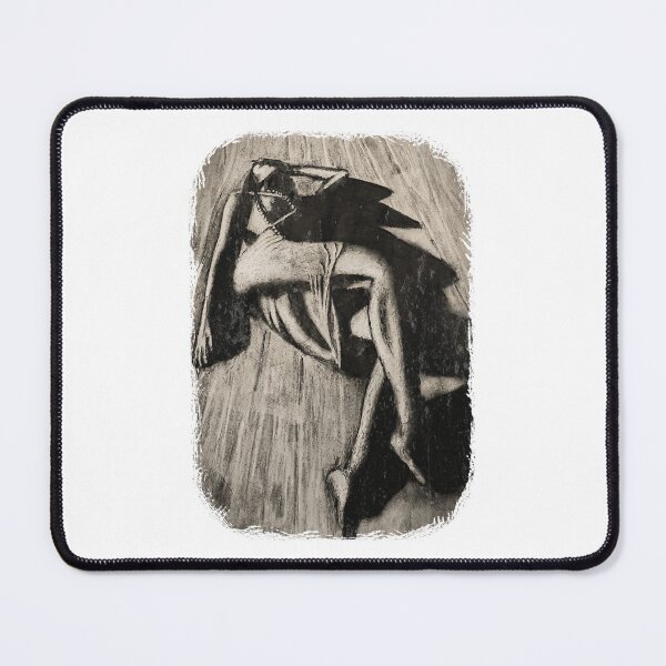 Item preview, Woman in the Sand - Dramatic Pencil Drawing designed and sold by RonnyMilleo.