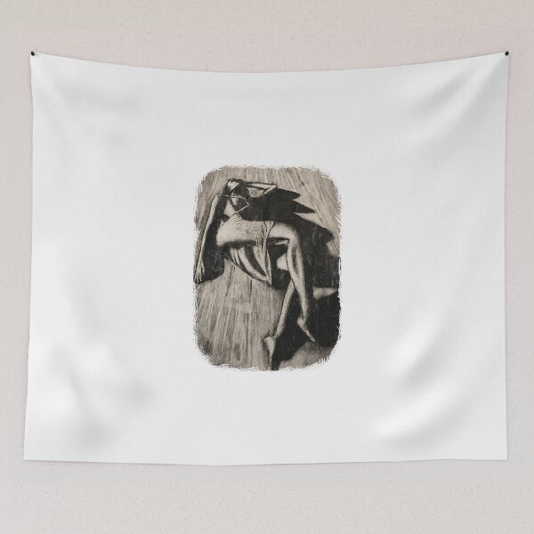 Item preview, Woman in the Sand - Dramatic Pencil Drawing designed and sold by RonnyMilleo.