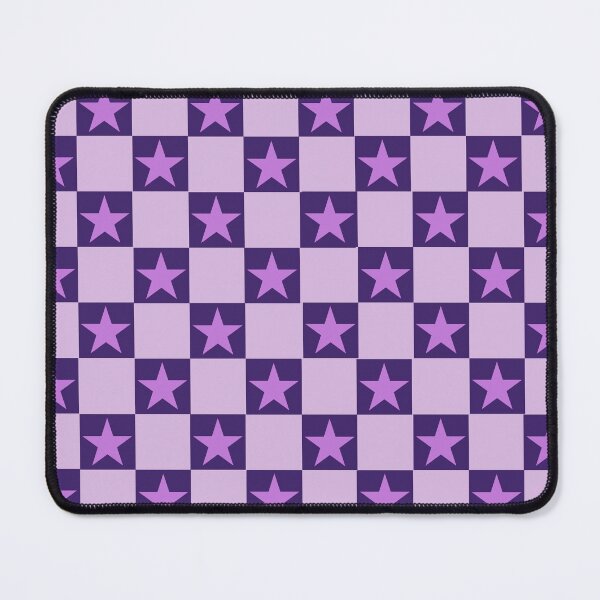 Item preview, Pastel Lilac Starry Checkerboard Pattern designed and sold by imperiumpublicitario .