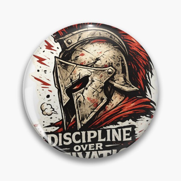 Item preview, Discipline Over Motivation Spartan Helmet – Gym Motivational Warrior Mindset Gift designed and sold by SaNaCreation13.
