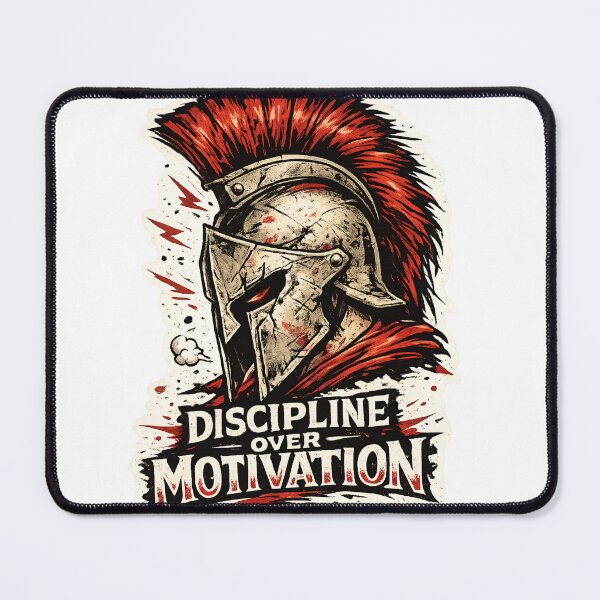 Item preview, Discipline Over Motivation Spartan Helmet – Gym Motivational Warrior Mindset Gift designed and sold by SaNaCreation13.