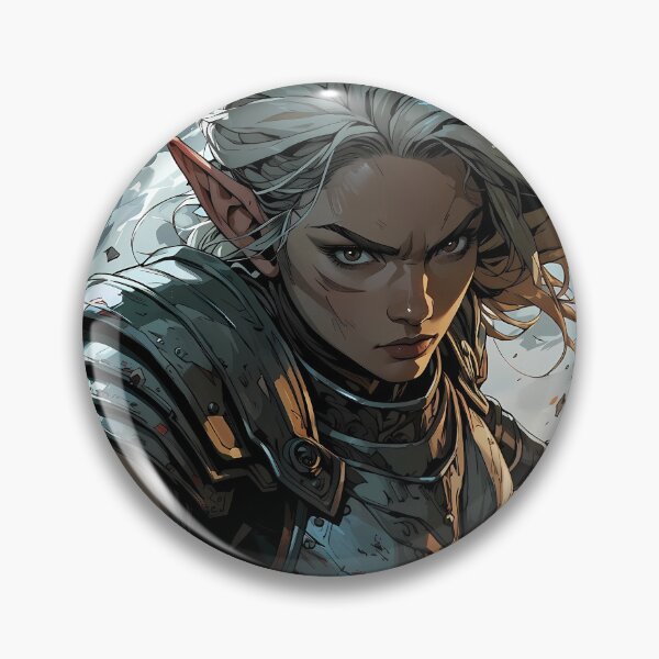 Item preview, Fantasy Warrior Elf Epic Medieval Battle Illustration designed and sold by BorgSpareParts.