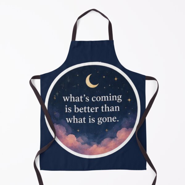 Item preview, Whats Coming Is Better Than What Is Gone Celestial Moon - Quote Sticker designed and sold by Scro-Ciob-Shop.
