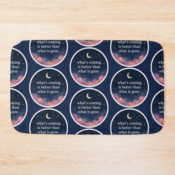 Item preview, Whats Coming Is Better Than What Is Gone Celestial Moon - Quote Sticker designed and sold by Scro-Ciob-Shop.
